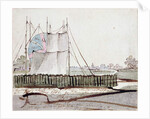 View of the Balloon in Newington Causeway, May 1785 by School English