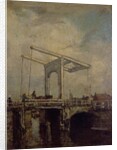 A Drawbridge in a Dutch Town, 1875 by Jacob Henricus or Hendricus Maris