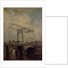 A Drawbridge in a Dutch Town, 1875 by Jacob Henricus or Hendricus Maris