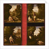 Scenes from Tebaldeo's Eclogues, c.1505 by Andrea Previtali
