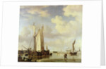 Dutch Vessels Inshore and Men Bathing, 1661 by Willem van de the Younger Velde