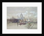 St. Pauls from the River, 1863 by David Roberts