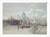 St. Pauls from the River, 1863 by David Roberts