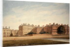 The Treasury and houses in Downing Street from St. James's Park by John Buckler