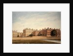 The Treasury and houses in Downing Street from St. James's Park by John Buckler