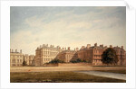 The Treasury and houses in Downing Street from St. James's Park by John Buckler