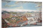 A View of the Taking of Quebec, September 13th 1759 by English School