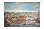A View of the Taking of Quebec, September 13th 1759 by English School