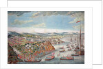 A View of the Taking of Quebec, September 13th 1759 by English School
