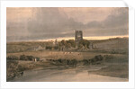Kirkstall Abbey, Yorkshire - Evening by Thomas Girtin
