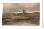 Kirkstall Abbey, Yorkshire - Evening by Thomas Girtin