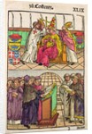 Pope Martin V is installed to the Papacy at the Council of Constance by Ulrich von Richental