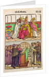 Pope Martin V is installed to the Papacy at the Council of Constance by Ulrich von Richental