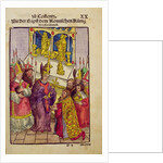 Pope Martin V gives Sigismund the symbolic gift of the Golden Rose at the Council of Constance by Ulrich von Richental