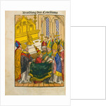 Martin V is installed as Pope at the Council of Constance by Ulrich von Richental