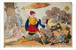 The Champion of Westminster, defending the People from Ministerial Imps and Reptiles, 1818 by Isaac Robert Cruikshank