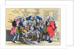 Caricature of Georgian Surgeons at work, 1793 by Thomas Rowlandson