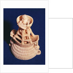 Top part of Salt Cellar by the Master of the Heraldic Ship, Nigeria, Bini-Portuguese, c.1525-1600 by Nigerian School