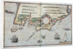 A Map of the coastline of Brittany, 1588 by European School