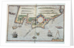 A Map of the coastline of Brittany, 1588 by European School