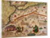 Detail of Copy of a Catalan Map of Europe and North Africa, presented to Charles V of France in 1381 by Abraham Cresques