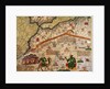 Detail of Copy of a Catalan Map of Europe and North Africa, presented to Charles V of France in 1381 by Abraham Cresques