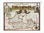 Berkshire, engraved by Jodocus Hondius from John Speed's Theatre of the Empire of Great Britain, pub. by John Sudbury and George Humble, 1611-12 by John Speed