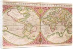 Double Hemisphere World Map, 1587 by Gerardus Mercator