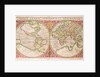 Double Hemisphere World Map, 1587 by Gerardus Mercator
