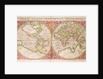 Double Hemisphere World Map, 1587 by Gerardus Mercator