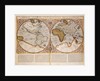 Double Hemisphere World Map, 1587 by Gerardus Mercator