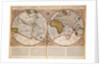 Double Hemisphere World Map, 1587 by Gerardus Mercator