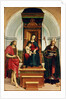 The Madonna and Child with St. John the Baptist and St. Nicholas of Bari, 1505 by Raphael
