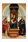 The Madonna and Child with St. John the Baptist and St. Nicholas of Bari, 1505 by Raphael