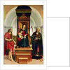 The Madonna and Child with St. John the Baptist and St. Nicholas of Bari, 1505 by Raphael