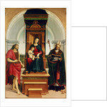 The Madonna and Child with St. John the Baptist and St. Nicholas of Bari, 1505 by Raphael