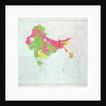 Map of India, showing the progress of the Imperial Surveys by English School