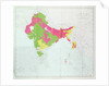 Map of India, showing the progress of the Imperial Surveys by English School