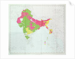 Map of India, showing the progress of the Imperial Surveys by English School