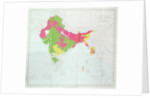Map of India, showing the progress of the Imperial Surveys by English School