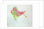 Map of India, showing the progress of the Imperial Surveys by English School