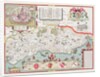 Sussex, engraved by Jodocus Hondius from John Speed's Theatre of the Empire of Great Britain, pub. by John Sudbury and George Humble, 1611-12 by John (after) Speed