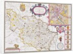 The West Ridinge of Yorkeshyre, engraved by Jodocus Hondius from John Speed's 'Theatre of the Empire of Great Britain', 1611-12 by John (after) Speed