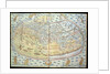Map of the world, based on descriptions and co-ordinates given in 'Geographia', first published in Ulm, Germany by Ptolemy
