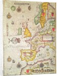 A Generall carde, and description of the sea coastes of Europe, and navigation in this book conteyned by Jodocus Hondius