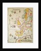 A Generall carde, and description of the sea coastes of Europe, and navigation in this book conteyned by Jodocus Hondius