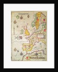 A Generall carde, and description of the sea coastes of Europe, and navigation in this book conteyned by Jodocus Hondius