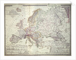 Map of Europe, 1841 by German School