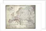 Map of Europe, 1841 by German School