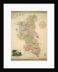 A New Map of the County of Buckinghamshire, 1816 by English School